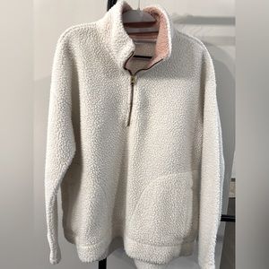 Women’s Quarter Zip Pullover Sherpa- L